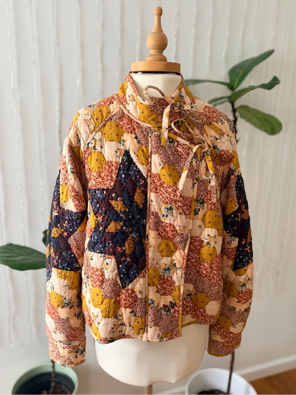 Ulla Johnson Elettra Quilted Jacket Meadow | 100% Cotton | Cottagecore Sz large